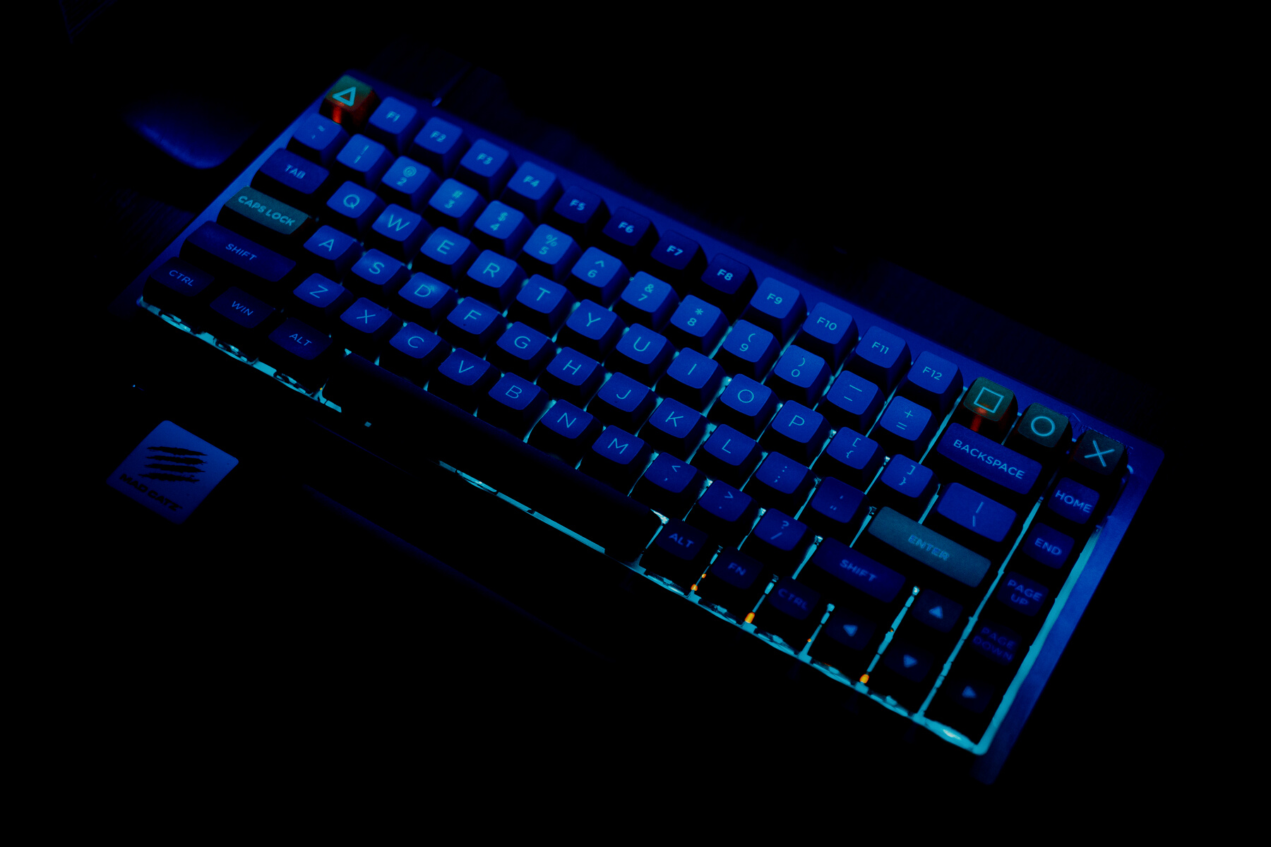A Backlit Computer Keyboard
